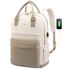 Mochila para laptop LOVEVOOK para mulheres de 17,3" com porta USB à prova d'água