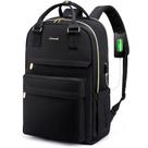 Mochila para laptop LOVEVOOK para mulheres de 17,3" com porta USB à prova d'água