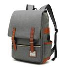 Mochila para laptop Mancio Slim Vintage para viagens 15,6" cinza Mochila para laptop Mancio Slim Vintage para viagens 15,6" cinza