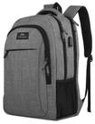 Mochila para laptop MATEIN Extra Large 18,4" com porta USB cinza