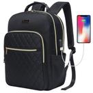 Mochila para laptop Modoker acolchoada 15,6" com porta USB para mulheres