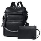 Mochila para laptop Shrie Vegan Leather de 15,6 polegadas para mulheres