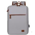 Mochila Para Notebook Material Oxford Rosa E Cinza