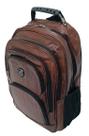 Mochila para Notebook Reforçada Masculina Feminina á prova de agua 50L Grande Impermeável Couro Pu - Viagem Faculdade