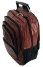 Mochila para Notebook Reforçada Masculina Feminina á prova de agua 50L Grande Impermeável Couro Pu - Viagem Faculdade