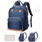 Mochila para Pañales Tonyeee Expandible 25-37L Azul