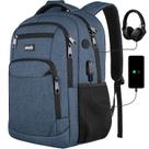 Mochila Paude School Laptop Bookbag 15,6 polegadas para adolescentes e meninos azul