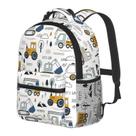 Mochila PAYOHTO Toddler Boys, de 3 a 8 anos, caminhão de construção