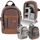 Mochila Pequena e Robusta Para Camera Dslr Tablet 7 Alhva Marrom