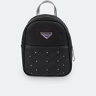 Mochila Pequena Tweenie Bordado e Tachas Preta 580.162