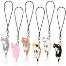 Mochila Phone Charm Yinkin Cat de 6 peças para celular