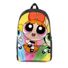 Mochila Powerpuff Girls Bubbles Cartoon Kids School 26x15x44cm