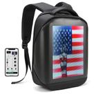 Mochila Raoaoqoon com tela programável LED 17" à prova d'água