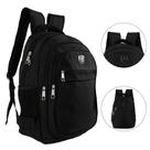 Mochila Reforçada Preta Executiva Bolsa Grande P/Notebook