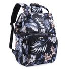 Mochila refrigeradora isolada AmHoo, lancheira impermeável à prova de vazamentos para homens e mulheres, caminhada na praia, piquenique com zíper YKK mais forte, padrão de flores pretas