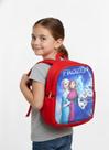 Mochila Relevo 3D Frozen Escolinha Vermelha Infantil Menina Escolarequena Disney
