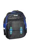Mochila resistente preta com azul
