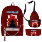 Mochila Riverdales Cartoon Kids School 3 unidades/conjunto Mochila Riverdales Cartoon Kids School 3 unidades/conjunto