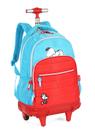 Mochila Rodas Escolar Infantil 18" Snoopy Luxcel MC49725SN Cor:Vermelho