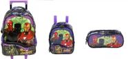 Mochila Rodinha Avengers Infinity Light G + Lancheira Estojo