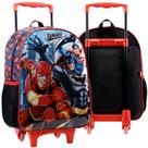 Mochila Rodinha Batman Bolsa Escolar Superman Mala Infantil