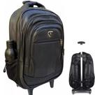Mochila Rodinha Carrinho Escolar Couro Reforçada Antifurto - PTRIX