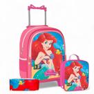 Mochila Rodinha Infantil Escolar Feminina Menina Com Cor Lilo Stitch Desenho
