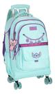 Mochila Rodinhas 360 Haste Dupla Porta Notebook Stitch TURQUESA - Luxcel SKU 43682