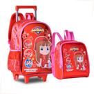 Mochila Rodinhas C/ Lancheira Os Aventureiros Luccas Neto Gi