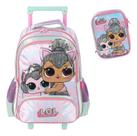 Mochila Rodinhas + Estojo Box Original Lol Surprise Pet