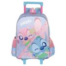 Mochila Rodinhas Infantil Escolar Stitch Angel Disney Luxcel Mochila Rodinhas Infantil Escolar Stitch Angel Disney Luxcel