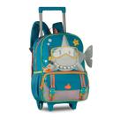Mochila Rodinhas Infantil Masculina Tubarão com Estampa Interativa Mochila Rodinhas Infantil Masculina Tubarão com Estampa Interativa