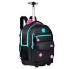 Mochila Rodinhas Luluca Bolsa Escolar Preto 33L - LU24085