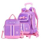 Mochila rolante MITOWERMI para meninas Trolley School