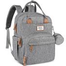 Mochila RUVALINO Bolsa de Fraldas Impermeável Expansível Cinza XL