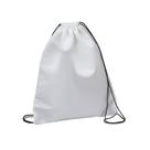 Mochila saco 20x30 branca 10 und cordão preto ou branco 100% poliester