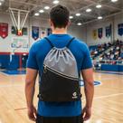 Mochila Saco Impermeável Bolso Frontal Passagem Fone Ouvido - Academia Esporte Corrida Ciclismo Passeio
