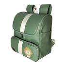 Mochila Safari Leão Bordado Com Bolso Frontal e Zíper - 01 Peça