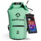 Mochila seca impermeável Earth Pak 40L com capa de telefone
