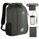 Mochila seca Sunnylon 20L impermeável com bolsa de cintura