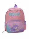 Mochila sereia infantil menina pequena escolar