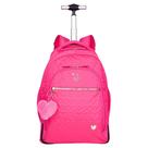 Mochila Sestini Capricho com Carrinho Crush Rosa