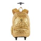 Mochila Sestini Carrinho Externo Capricho Estrelas Dourado