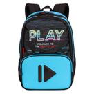 Mochila Sestini Escolar X Start Grande Azul e Preto Mochila Sestini Escolar X Start Grande Azul e Preto