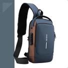 Mochila Shoulder Bag Impermeável com Cadeado e USB Bolsa Transversal Tiracolo à Prova dÁgua