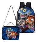Mochila Simples Com Lancheira Termica Kit Escolar Estampa Infantil Reino Animal Zoot Mochila Simples Com Lancheira Termica Kit Escolar Estampa Infantil Reino Animal Zoot