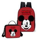Mochila Simples Com Lancheira Termica Kit Escolar Infantil Estampa Ratinho Mundo Magico Lançamento