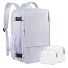 Mochila Sinaliy Carry on impermeável para laptop de 17 polegadas para mulheres