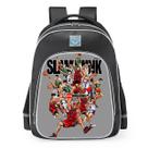 Mochila Slam Dunks Cartoon Kids School Nylon 28x16x38cm