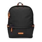 Mochila Slim preta detalhes caramelo